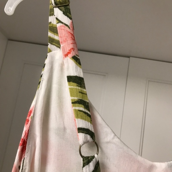 Hurley Ruffle Hem Women’s Maxi Dress S White Floral NWOT - Picture 8 of 14